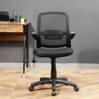 Jendry Ergonomic Mesh Task Chair with Flip-Up Armrests by Inbox Zero