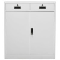 Office Cabinet 35.4" x 15.7" x 40.2" Steel by Inbox Zero