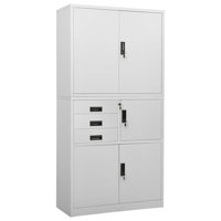 Filing Cabinet Storage File Cabinet with Shelves for Living Room Steel by Inbox Zero