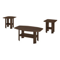 Table Set, 3pcs Set, Coffee, End, Side, Accent, Living Room, Laminate, Grey, Transitional by Red Barrel Studio