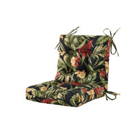 Seat/Back Outdoor Chair Cushion,Patio Chair Cushion With Tie,Tufted Replacement For Patio Furniture,20X20x4,1 Count by Bay Isle Home
