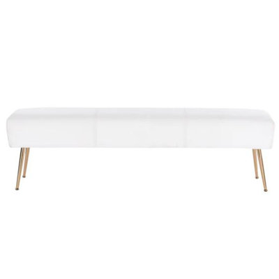 Suzette Faux Leather Upholstered Bench – Modern Entryway, Bedroom, or Hallway Seating by Everly Quinn