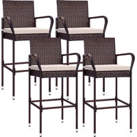 Aihnoa 30” Patio Bar Stool with Cushion by Lark Manor