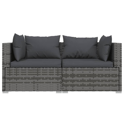 55.1" Wide Rectangle Patio Sofa with Cushions by Latitude Run