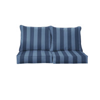 Outdoor/Indoor Deep Seating Loveseat Pillow And Cushion Set by Latitude Run