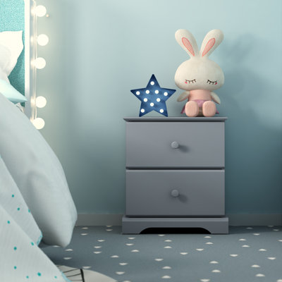 Ilmi Wood 2 Drawer Nightstand by Lark Manor