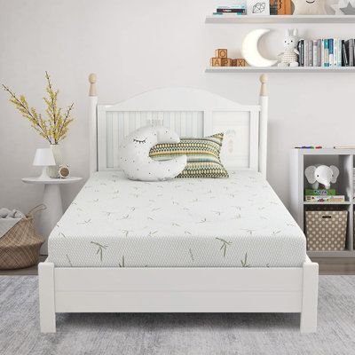 Memory Foam Green Tea Gel Mattress With Breathable Rayon from Bamboo Cover by Alwyn Home