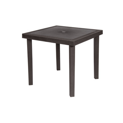Plastic/Resin Patio Dining Table by Latitude Run