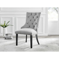 Edward Luxury Tufted Velvet Upholstered Dining Chairs Classic Design by East Urban Home