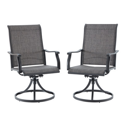 Hesson Swivel Patio Dining Chair by Lark Manor