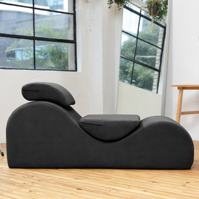 Luvu Lounger - Elegant Chaise Lounge Chair for Yoga, Exercise, Stretching, Massage and More by Orren Ellis