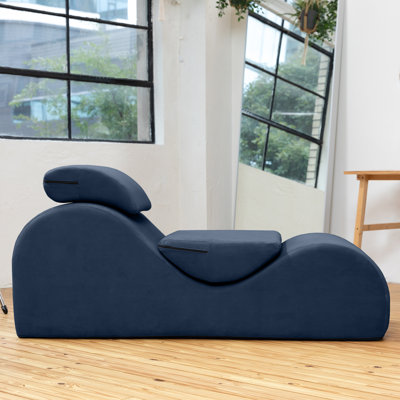 Luvu Lounger - Elegant Chaise Lounge Chair for Yoga, Exercise, Stretching, Massage and More by Orren Ellis