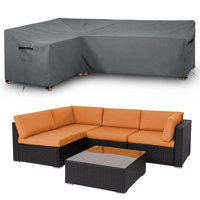 L-Shaped Water Resistant Patio Sectional Cover by Arlmont & Co.