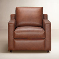 Belgrade Top Grain Genuine Leather Club Chair by Joss & Main