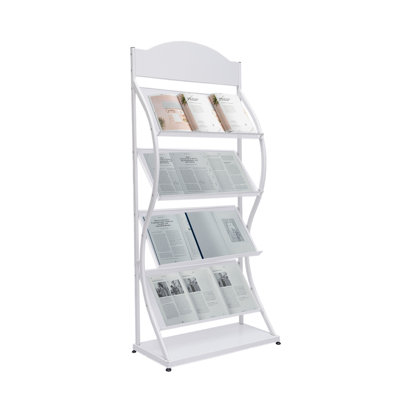 Creasie Floor-Standing Newspaper Magazine Display Rack by Winston Porter
