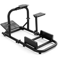 Racing Simulator Cockpit Stand fit Logitech Thrustmaster NO Seat Steering Wheel Pedal Shifter by Inbox Zero