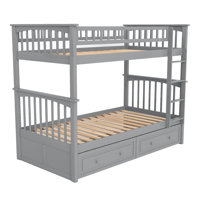 Evolette Twin over Twin Bunk Bed by Harriet Bee by Harriet Bee