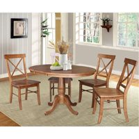 Echols Extendable Solid Wood Dining Set by Laurel Foundry Modern Farmhouse