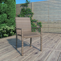 Brandia Stacking Patio Dining Armchair by Wade Logan