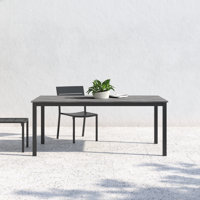 Arynne Outdoor Patio Rectangle Dining Table by Wade Logan