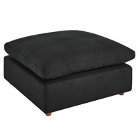 Modway Down-Filled Overstuffed Upholstered Sectional Sofa Ottoman by Modway