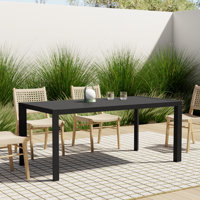 Amelle Aluminum Dining Table by Wade Logan