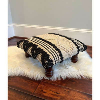 Ahlayla Solid Wood Accent Stool by Charlton Home