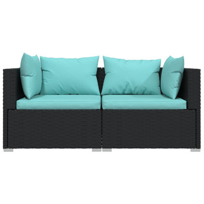 Virigina 55.1" Wide Rectangle Patio Sofa with Cushions by Ebern Designs