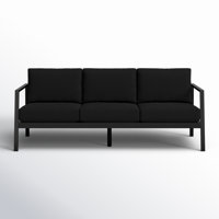 Armando 75” Aluminum Outdoor Sofa with Sunbrella Cushions by AllModern