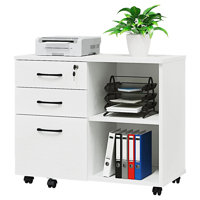 Kahrin 3 - Drawer Mobile Lateral Filing Cabinet by Inbox Zero