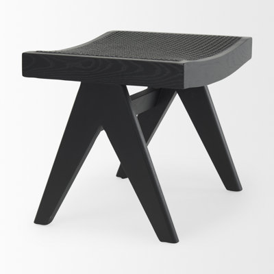 Archlebov Solid Wood Accent Stool by Kelly Clarkson Home