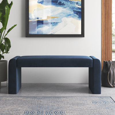 Wagenen 47" Upholstered Bench by Mercury Row