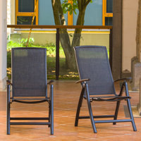 Foldable Patio Dining Armchair by Ebern Designs