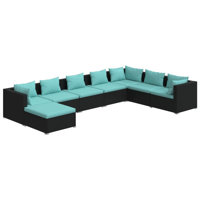 27.6" Wide Square Patio Sectional Set with Cushions by Latitude Run