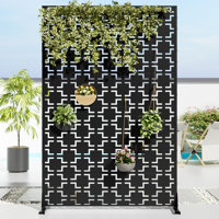 Metal Privacy Screen Fence Panel Square Pattern by Dovelina