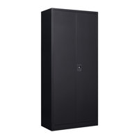 Metal Storage Cabinet With Lock Door, Adjustable Shelf Steel Cabinets For Office, Home by Inbox Zero