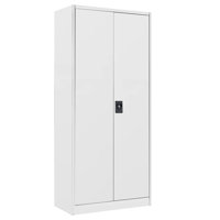 Metal Storage Cabinet With Lock Door, Adjustable Shelf Steel Cabinets For Office, Home by Inbox Zero