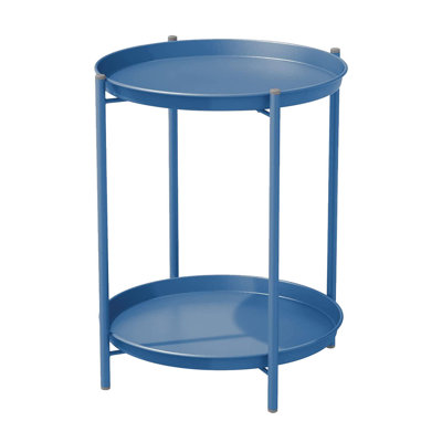 2-Tier Red Side Table by Ebern Designs