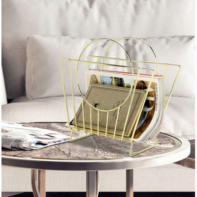 Earla Gold Magazine Holder Rack by Mercer41