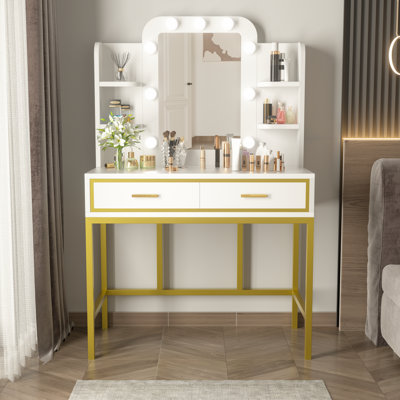 Thriston Vanity with Lighted Mirror by 17 Stories