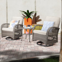 Outdoor Estellar 2 - Person Outdoor Seating Group with Cushions by Winston Porter
