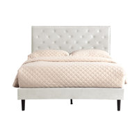 Avrah Tuffted Nailhead Trim Platform Bed With Adjustable Height Platform Bed by Willa Arlo Interiors