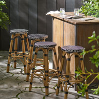 Ganey 29.5 Inches Patio Bar Stool by Bay Isle Home