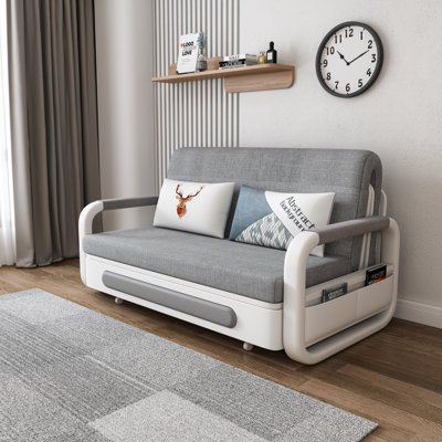 Round Armrest Storage Sofa Bed by Ebern Designs