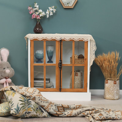 2-Door Iron Stamped Pattern Accent Cabinet by Ophelia & Co.