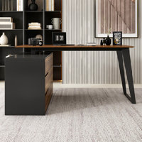 Cirena L-Shaped Desk by Loon Peak