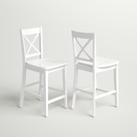 Brinson Solid Wood 24" Counter Stool by Lark Manor