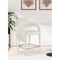 Arthur-William Faux Leather Counter Stool by Wade Logan