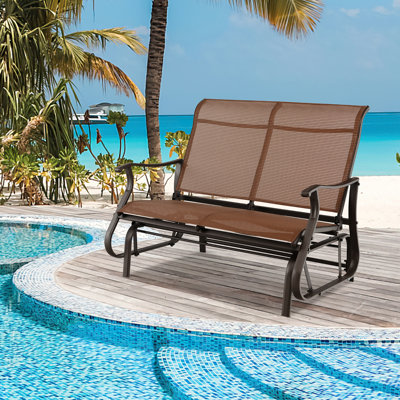 Outdoor Wondell Rocking Metal Chair by Red Barrel Studio