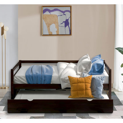 Classic Design Wooden Twin Size Daybed With Trundle Bed,Suit For Bedroom by Winston Porter